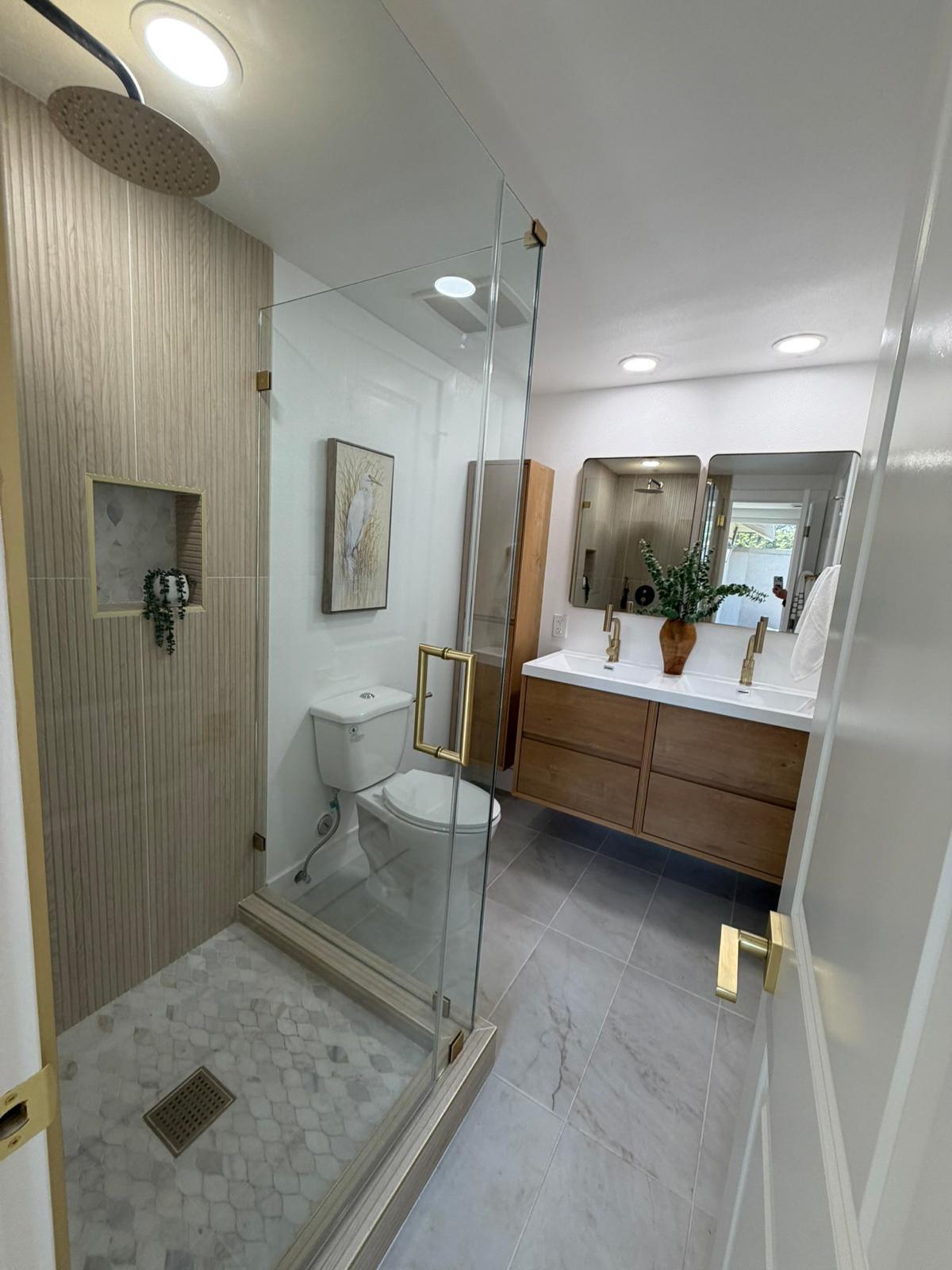 Bathroom remodeling project by Premier Concepts Development Inc.