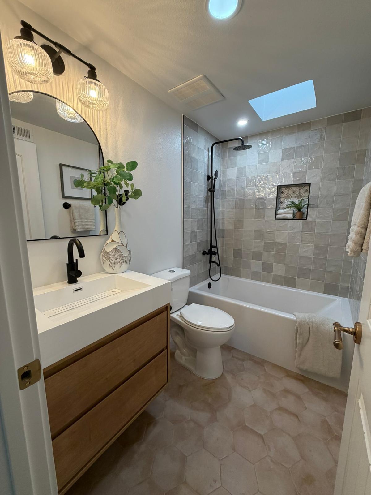Bathroom remodeling project by Premier Concepts Development Inc.